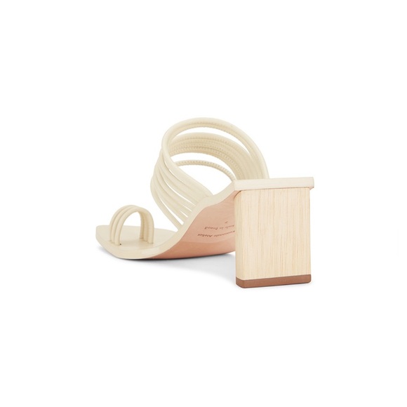 Revolve A’mmonde Atelier Ivory Alessandra Block Heel Sandal Women’s size 8 - Picture 11 of 13